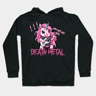 Unicorns Are Real, Dabbing Unicorn Playing on Guitar Hoodie